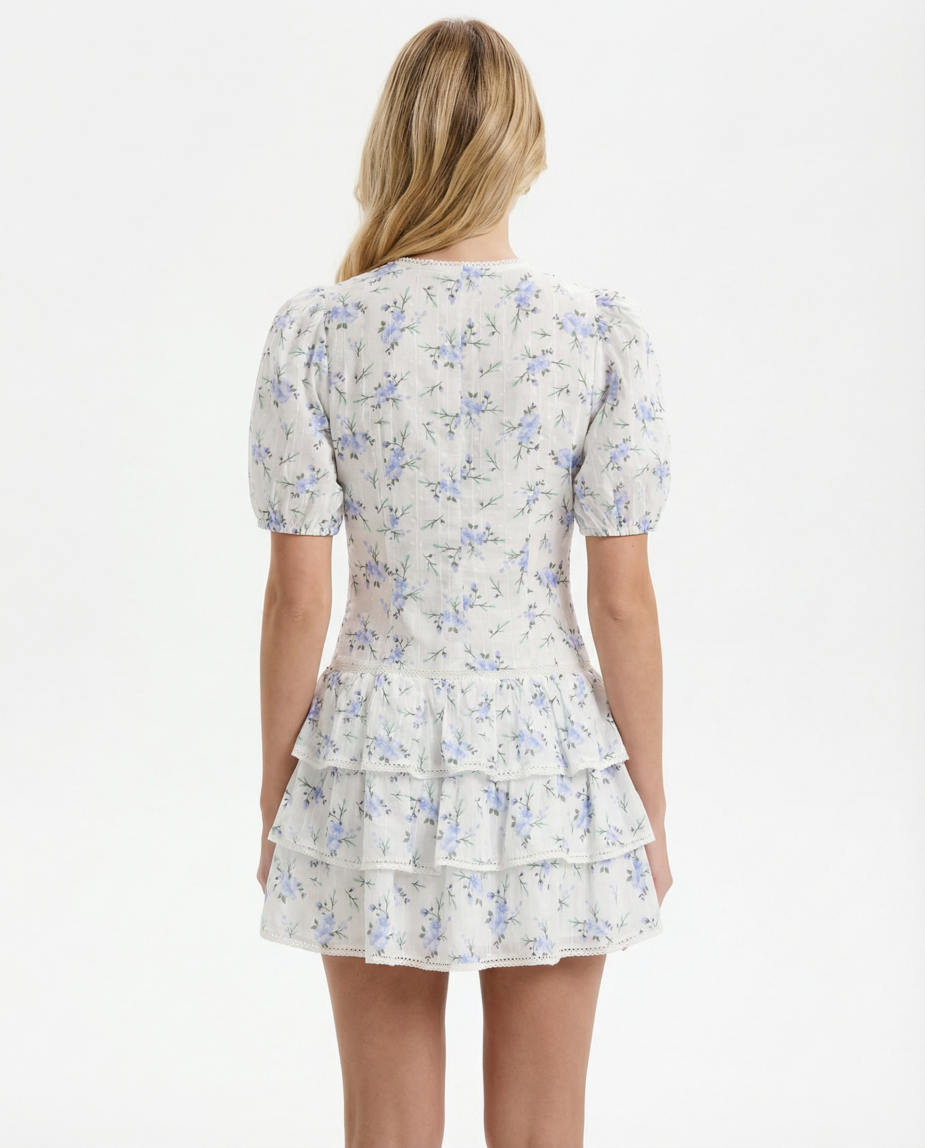 VESTIDO MINI FLUIDO VOLANTES