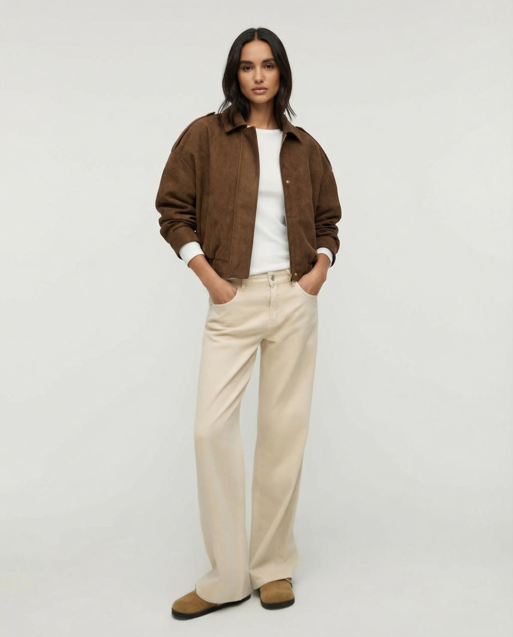 CHAQUETA ANTE OVERSIZE