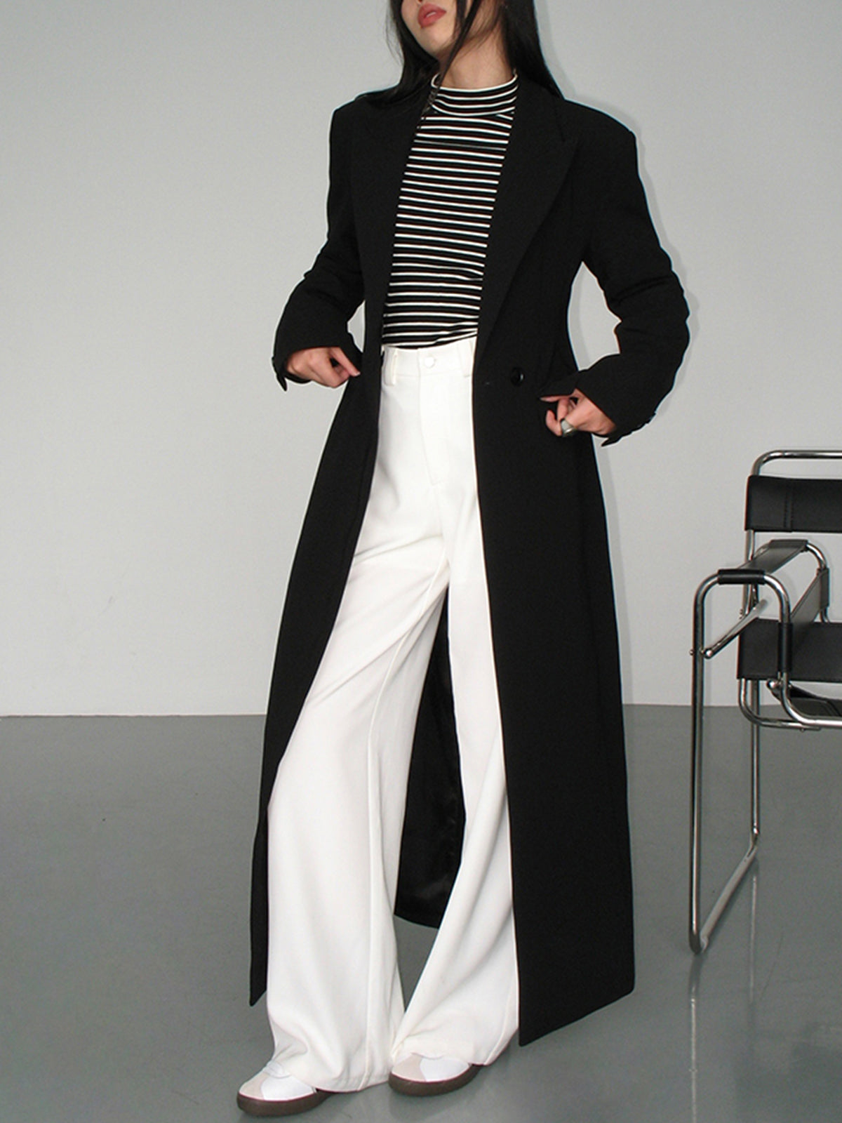 CHAQUETA BLAZER LARGA