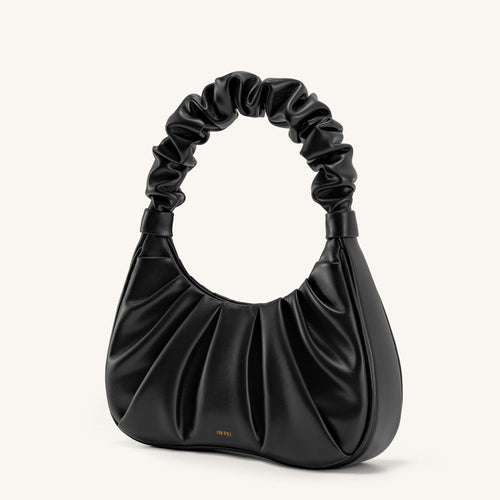 BOLSO FRUNCIDO I Piel negro