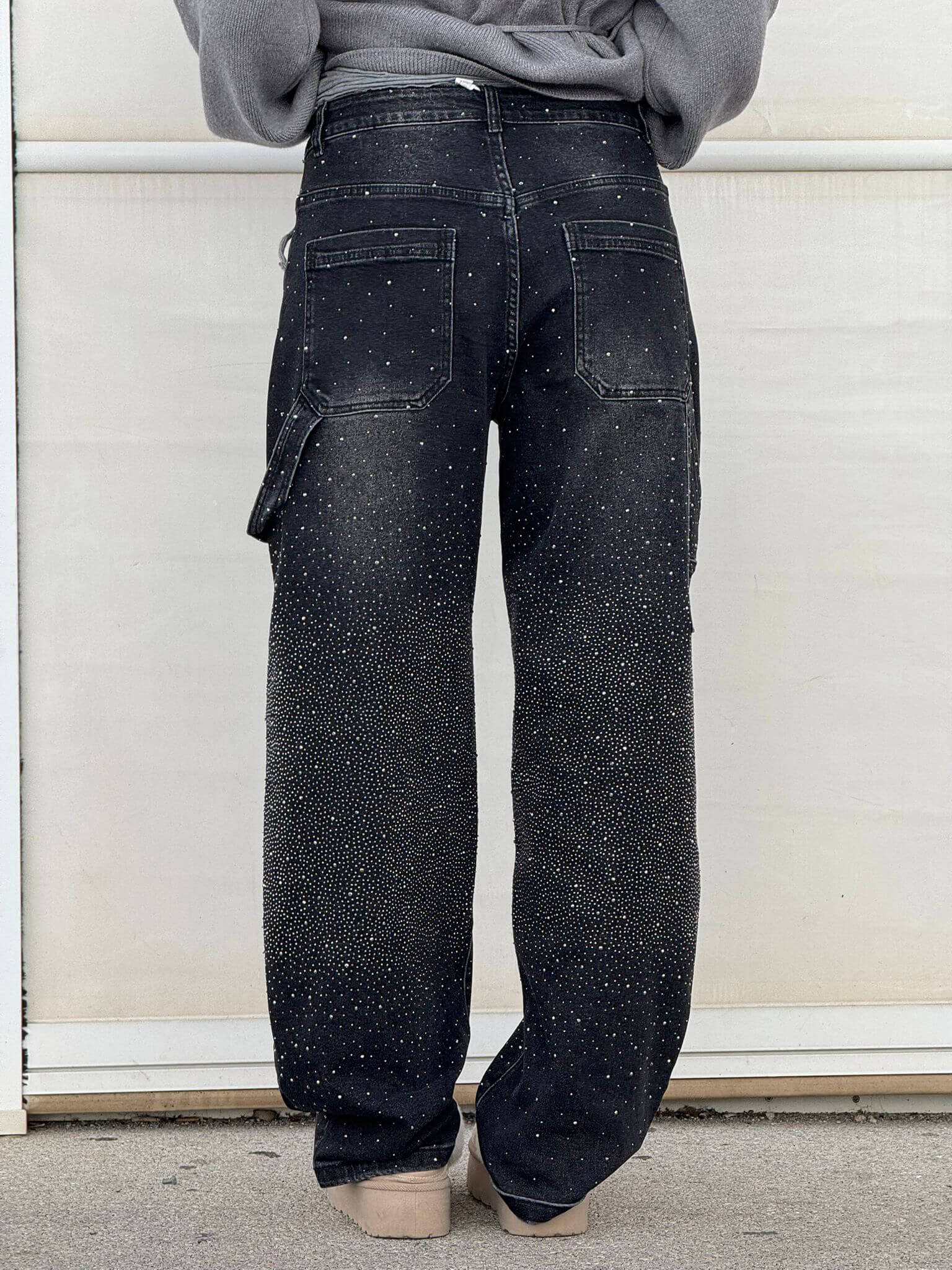 JEANS BALLOON CON EFECTO BRILLO