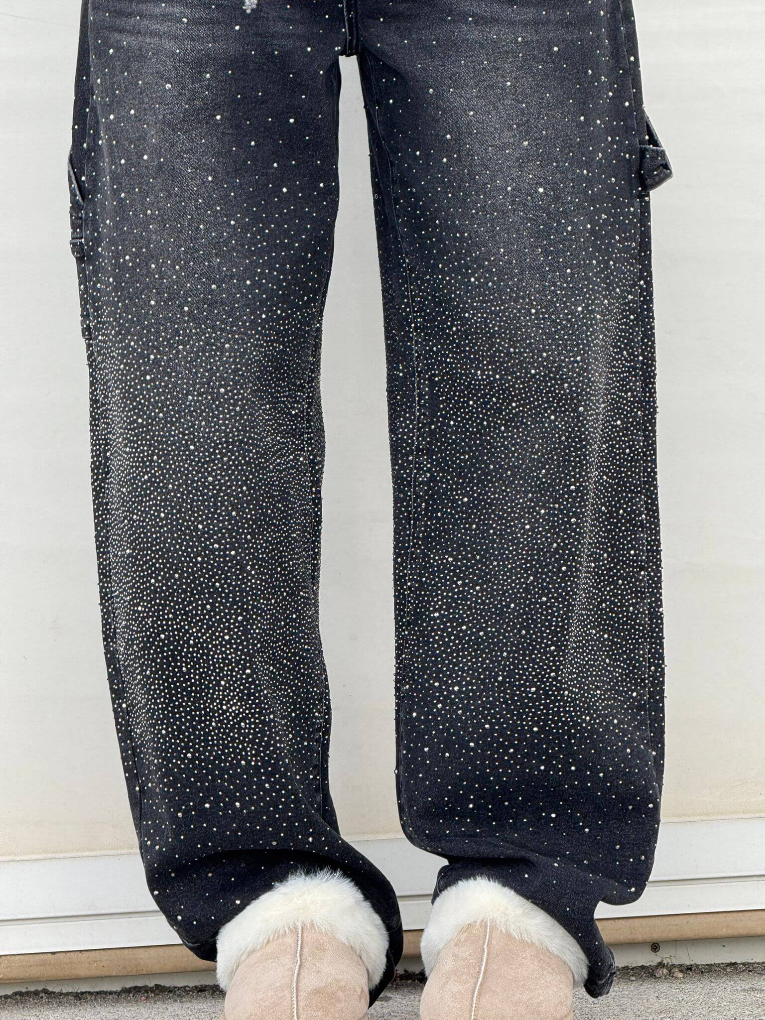 JEANS BALLOON CON EFECTO BRILLO