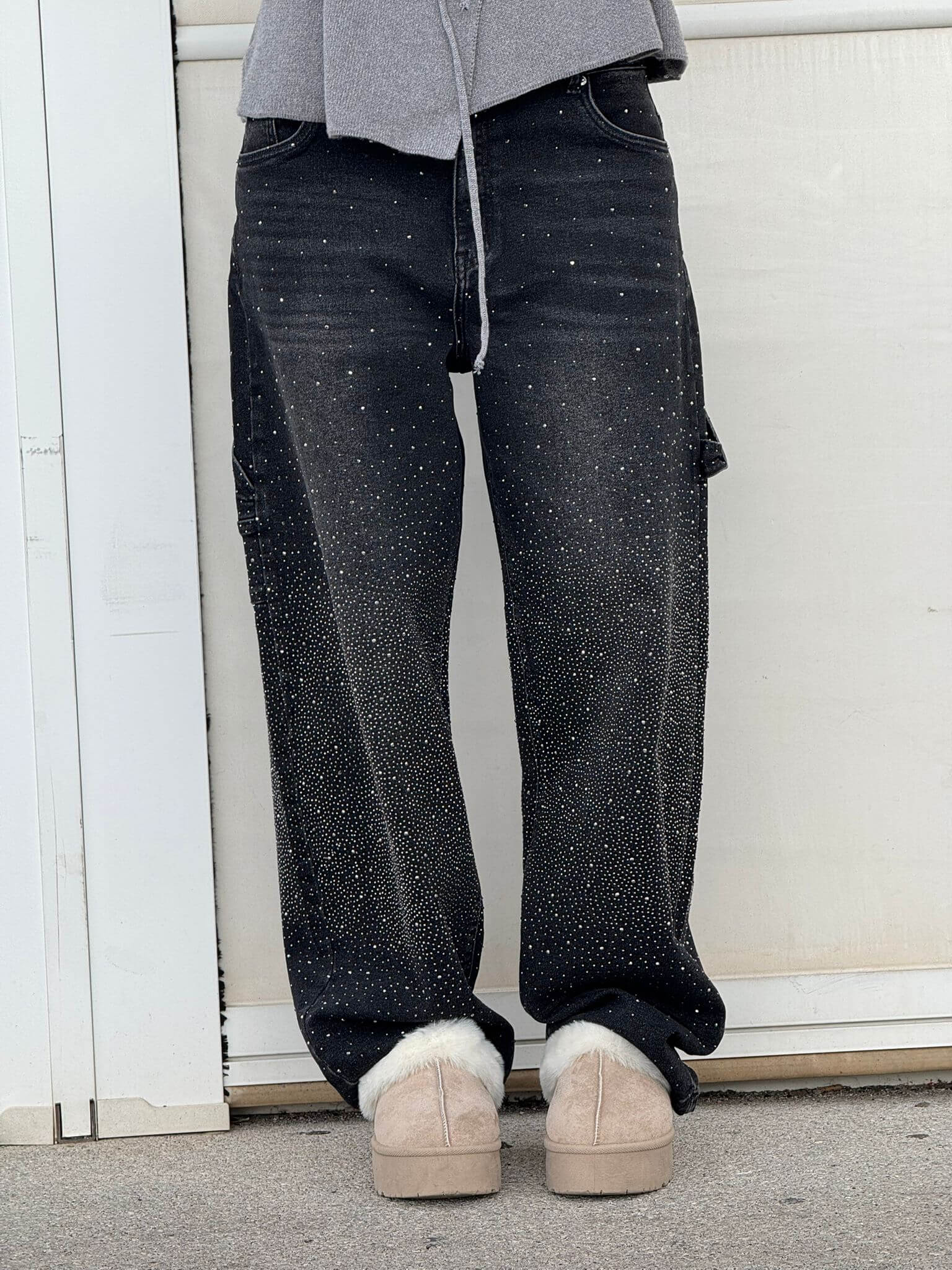JEANS BALLOON CON EFECTO BRILLO