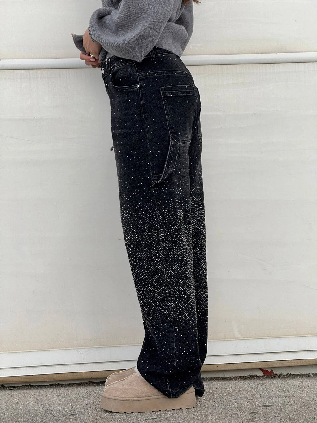 JEANS BALLOON CON EFECTO BRILLO