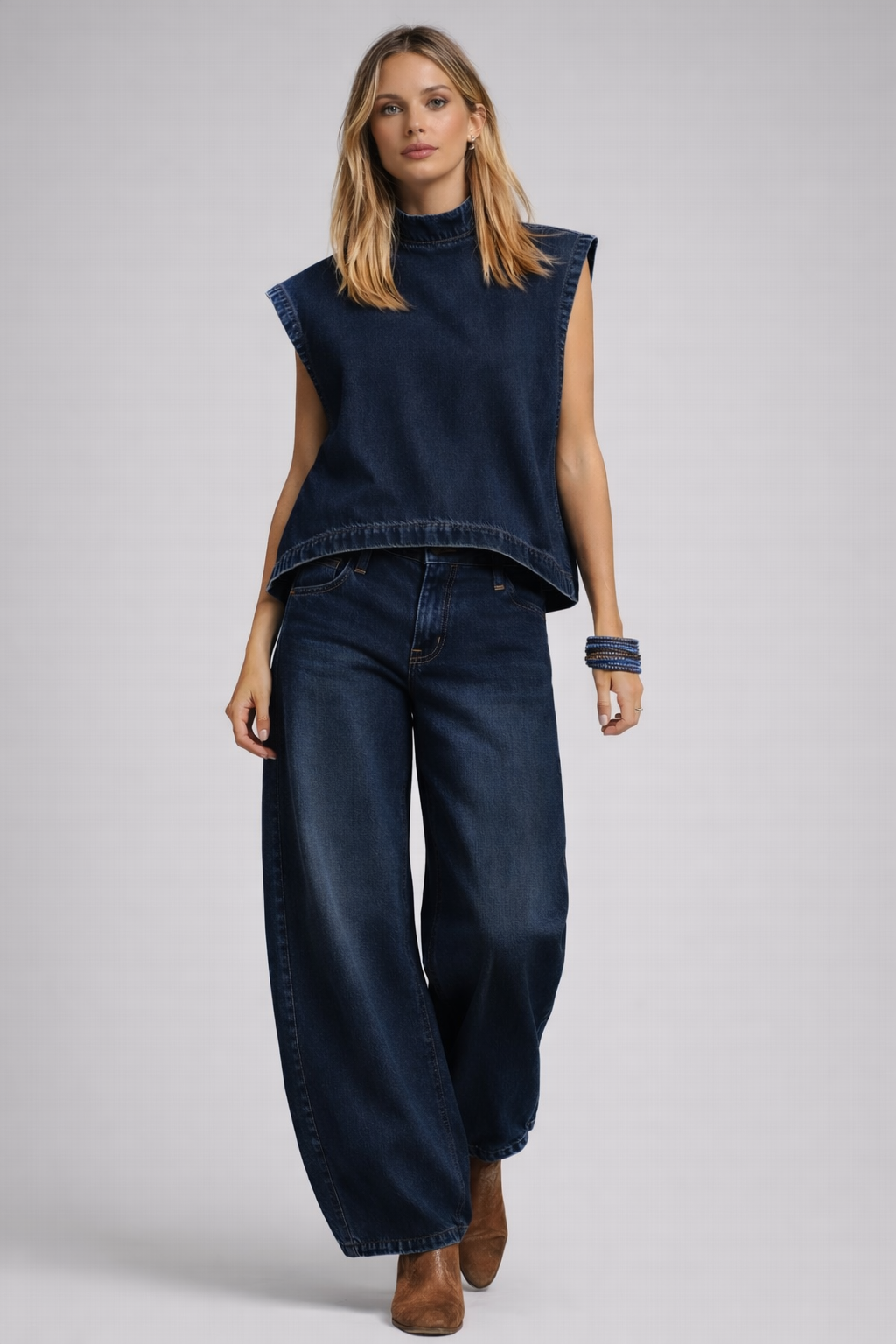 CONJUNTO DENIM AZUL MARINO MINIMAL