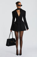 VESTIDO BLAZER MINI ENTALLADO
