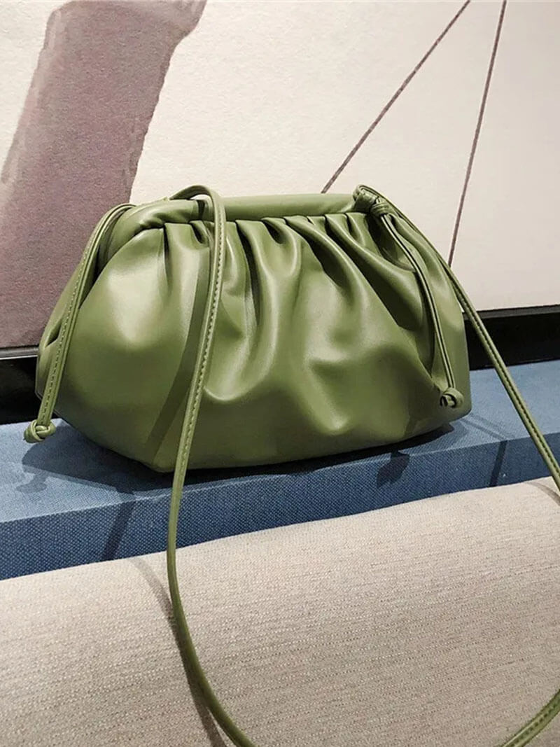 BOLSO TIPO POUCH FRUNCIDO