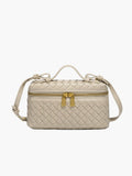 BOLSO BAÚL TRENZADO DOBLE CREMALLERA