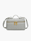 BOLSO BAÚL TRENZADO DOBLE CREMALLERA