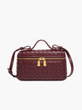 BOLSO BAÚL TRENZADO DOBLE CREMALLERA