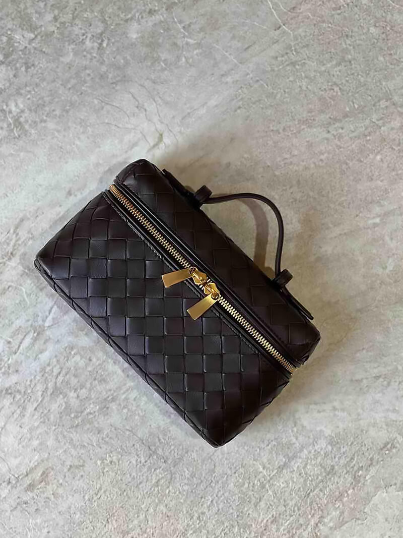 BOLSO BAÚL TRENZADO DOBLE CREMALLERA