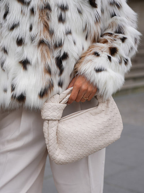 BOLSO MINI TRENZADO ASA ENVOLVENTE EFECTO PIEL