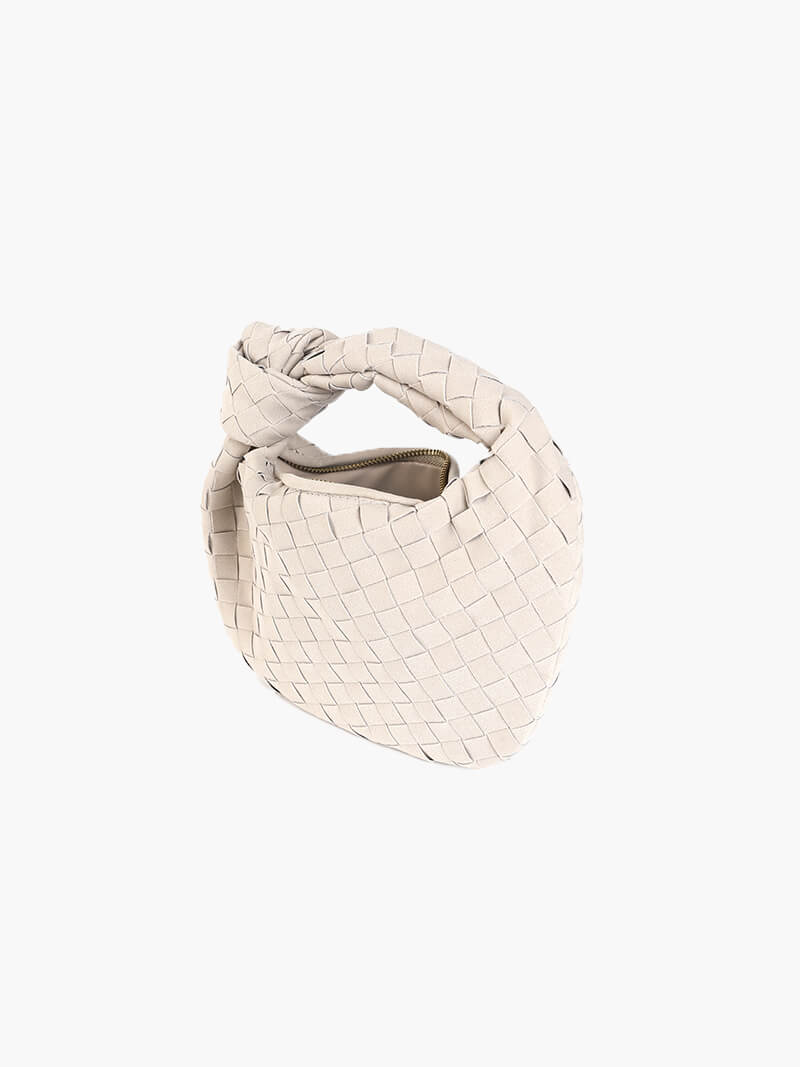 BOLSO MINI TRENZADO EFECTO ANTE