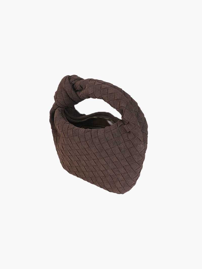 BOLSO MINI TRENZADO EFECTO ANTE