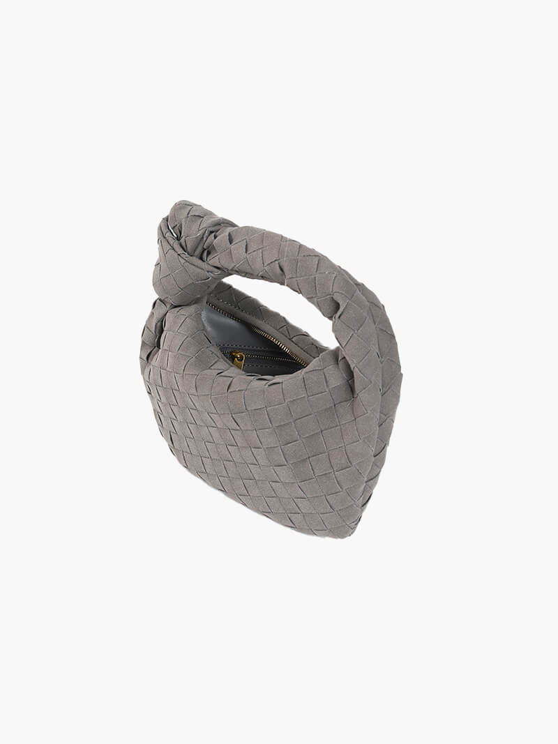 BOLSO MINI TRENZADO EFECTO ANTE