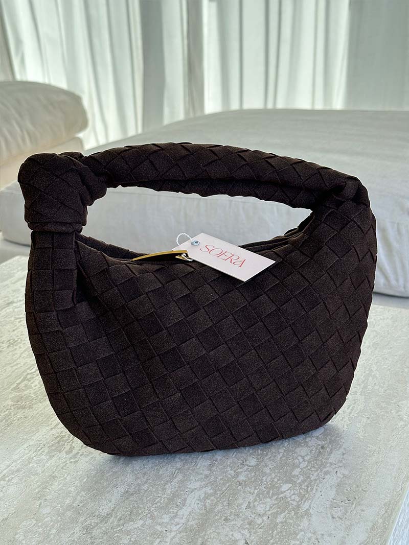 BOLSO MINI TRENZADO EFECTO ANTE