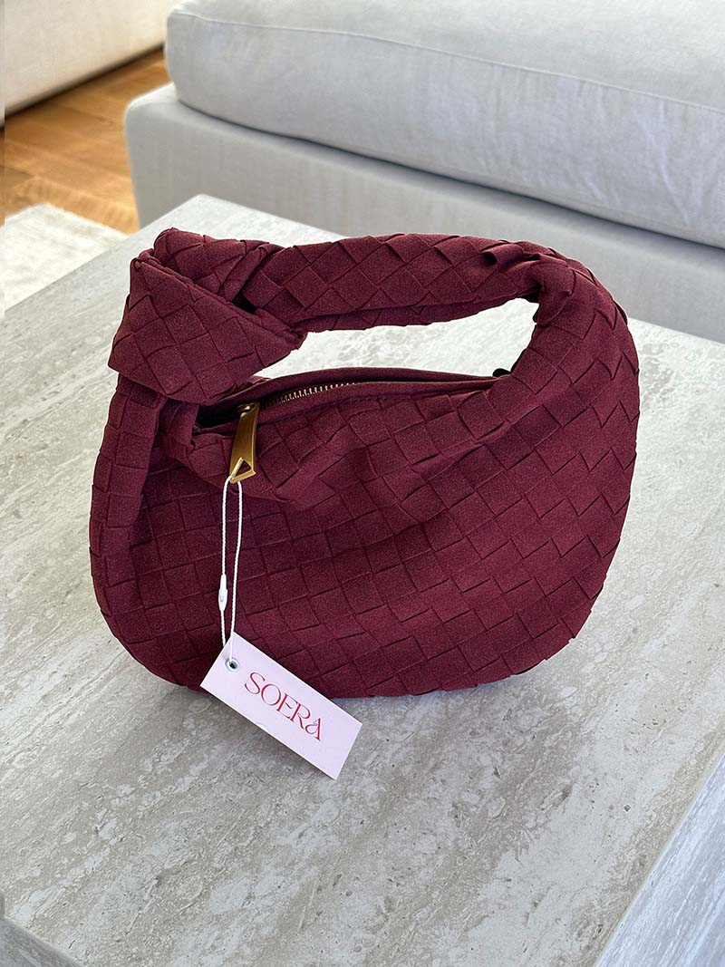 BOLSO MINI TRENZADO EFECTO ANTE